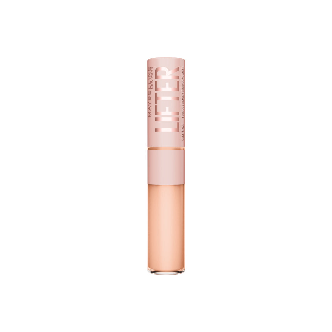 Maybelline Lifter Serum Concealer, Full Coverage, Includes 2% Peptides + Caffeine to Hydrate & Brighten Under Eyes