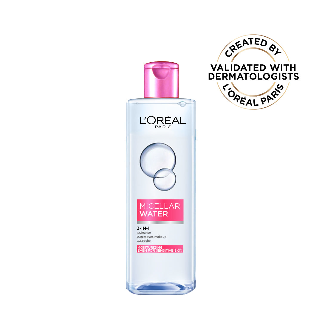 3-in-1 Refreshing and Moisturizing Micellar Water, Cleanse, Remove Makeup and Soothe, for Sensitive and Normal to Dry Skin, 400ml