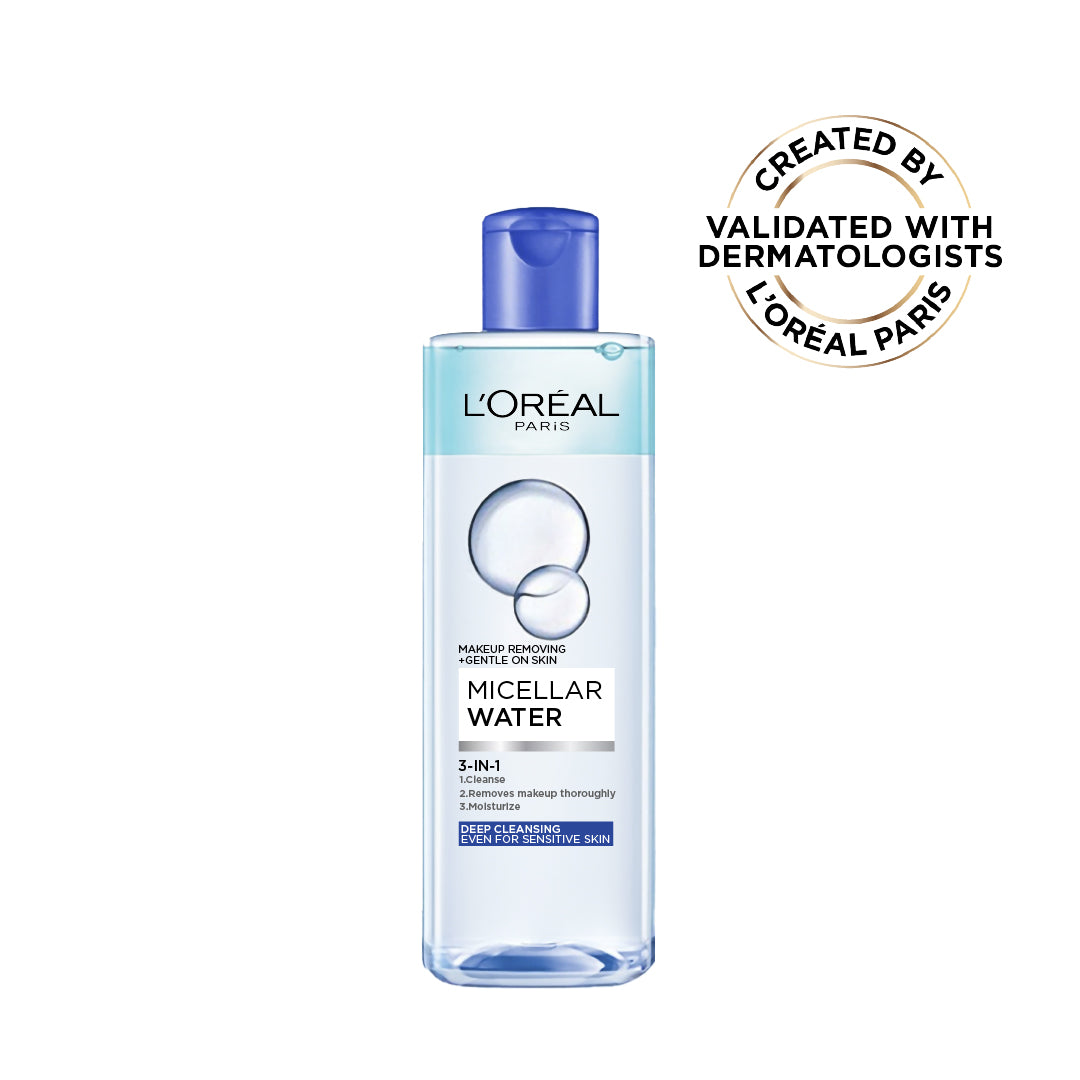 3-in-1 Bi-Phase Micellar Water, Deeply Cleanse, Remove Water Proof Makeup and Soothe, for All Skin Types and Sensitive Skin, 400ml
