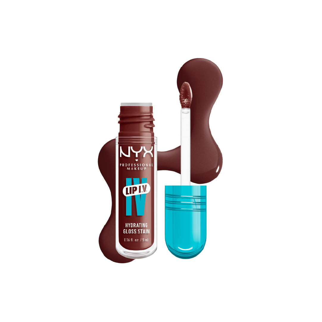 Lip IV Hydrating Gloss Stain, Lip Gloss, Up to 12HR Hydration, High Pigment, Wet Shine Finish