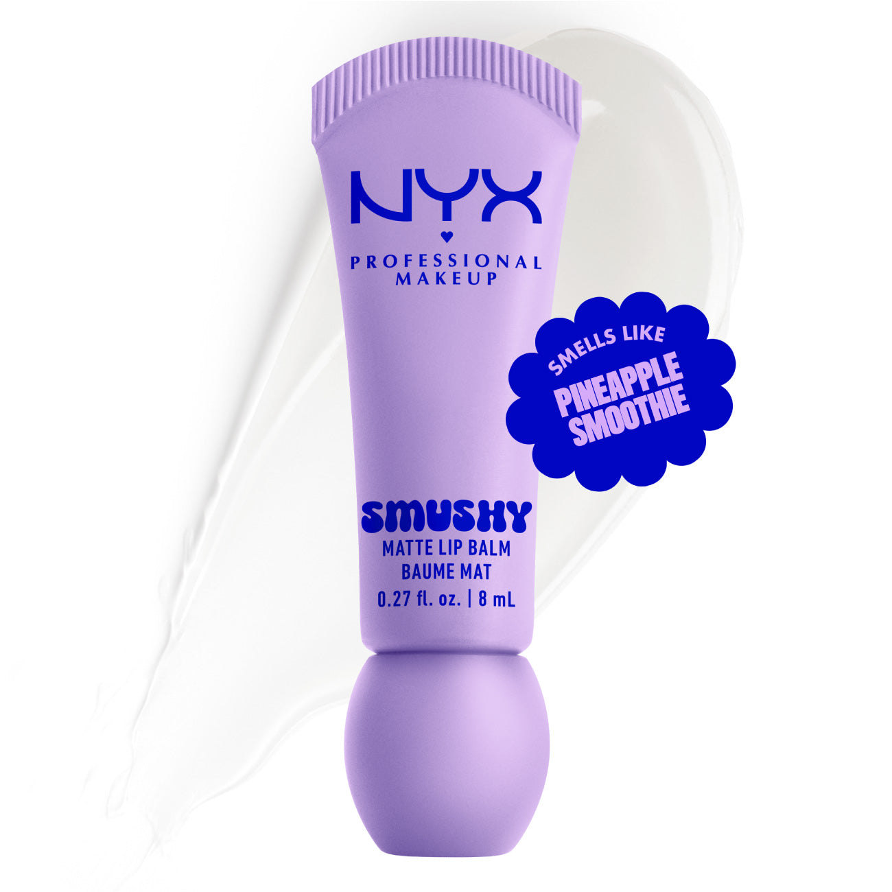 Smushy Matte Lip Balm, Soft Diffused Color, Matte Finish