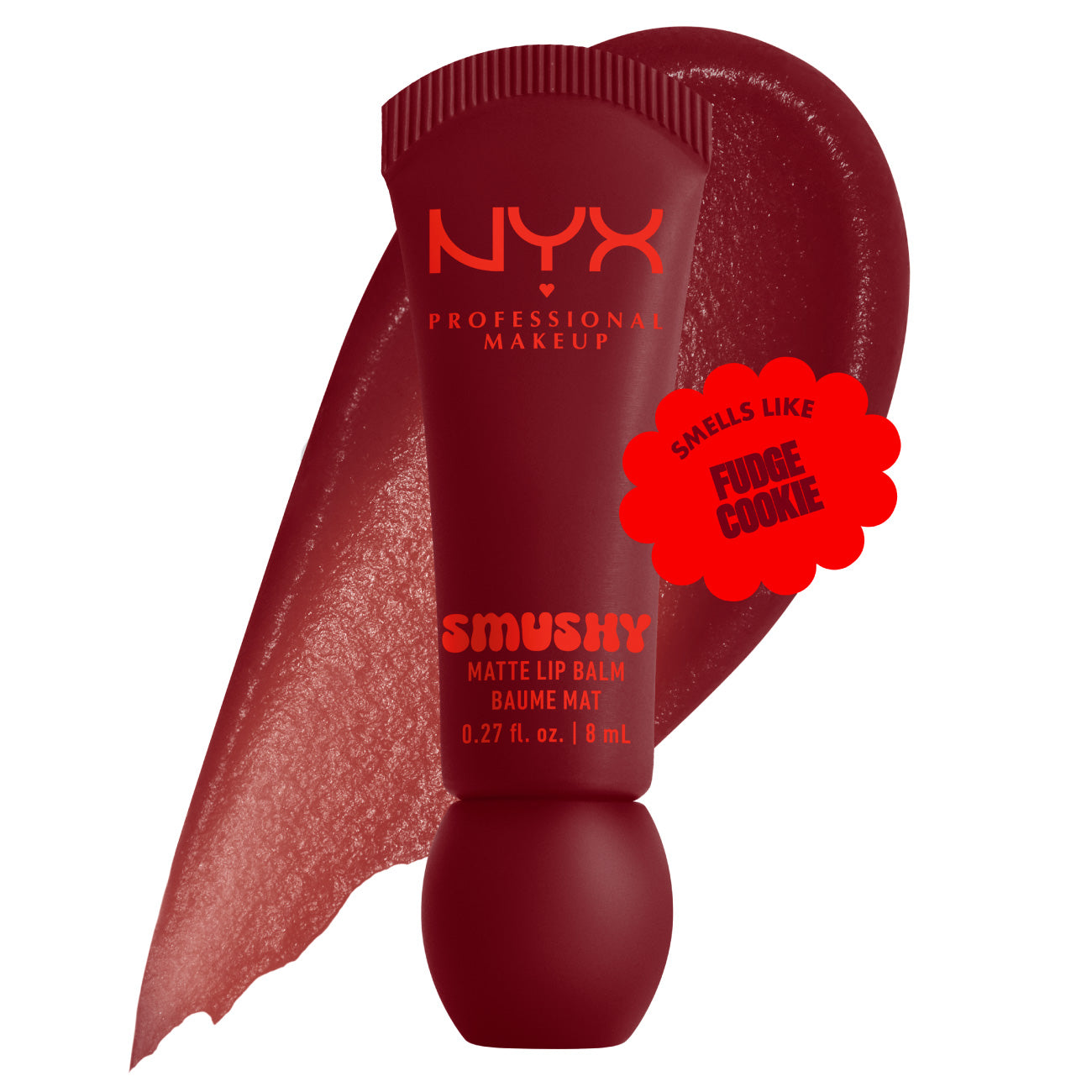 Smushy Matte Lip Balm, Soft Diffused Color, Matte Finish