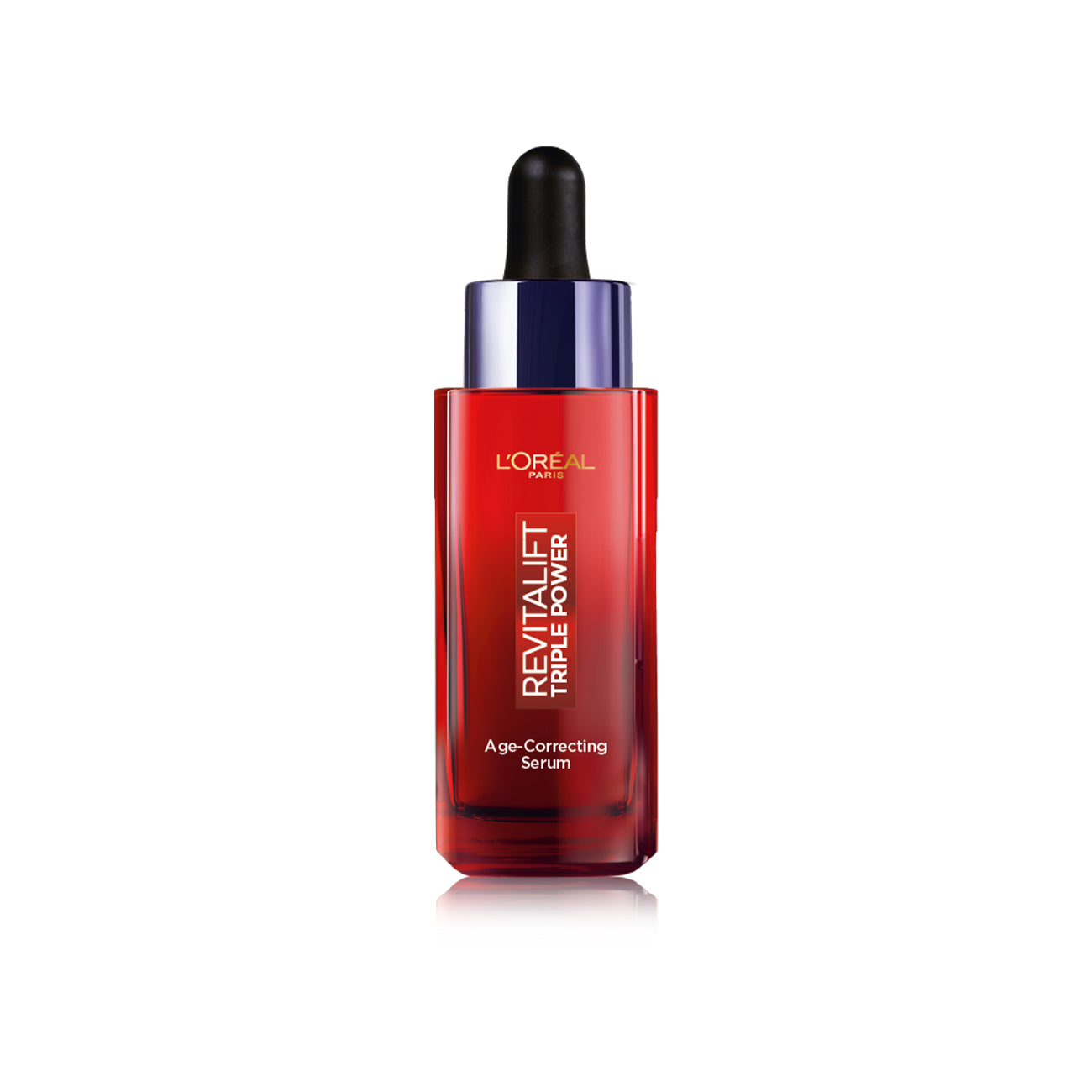 L’Oréal Paris Revitalift Triple Power Age-Correcting™ Serum with Tri-peptides, Hyaluronic Acid, and Vitamin C to Hydrate, Tone, and Firm Skin, 30ml.