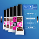 The Brow Glue Extreme Hold Eyebrow Setting Gel, 16 Hour Hold, Vegan Formula, Natural Finish, Brush Applicator