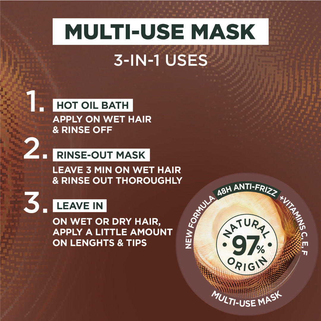 Garnier Ultra Doux Vegan Hair Food Coconut & Macadamia 3-in-1 Treatment Mask