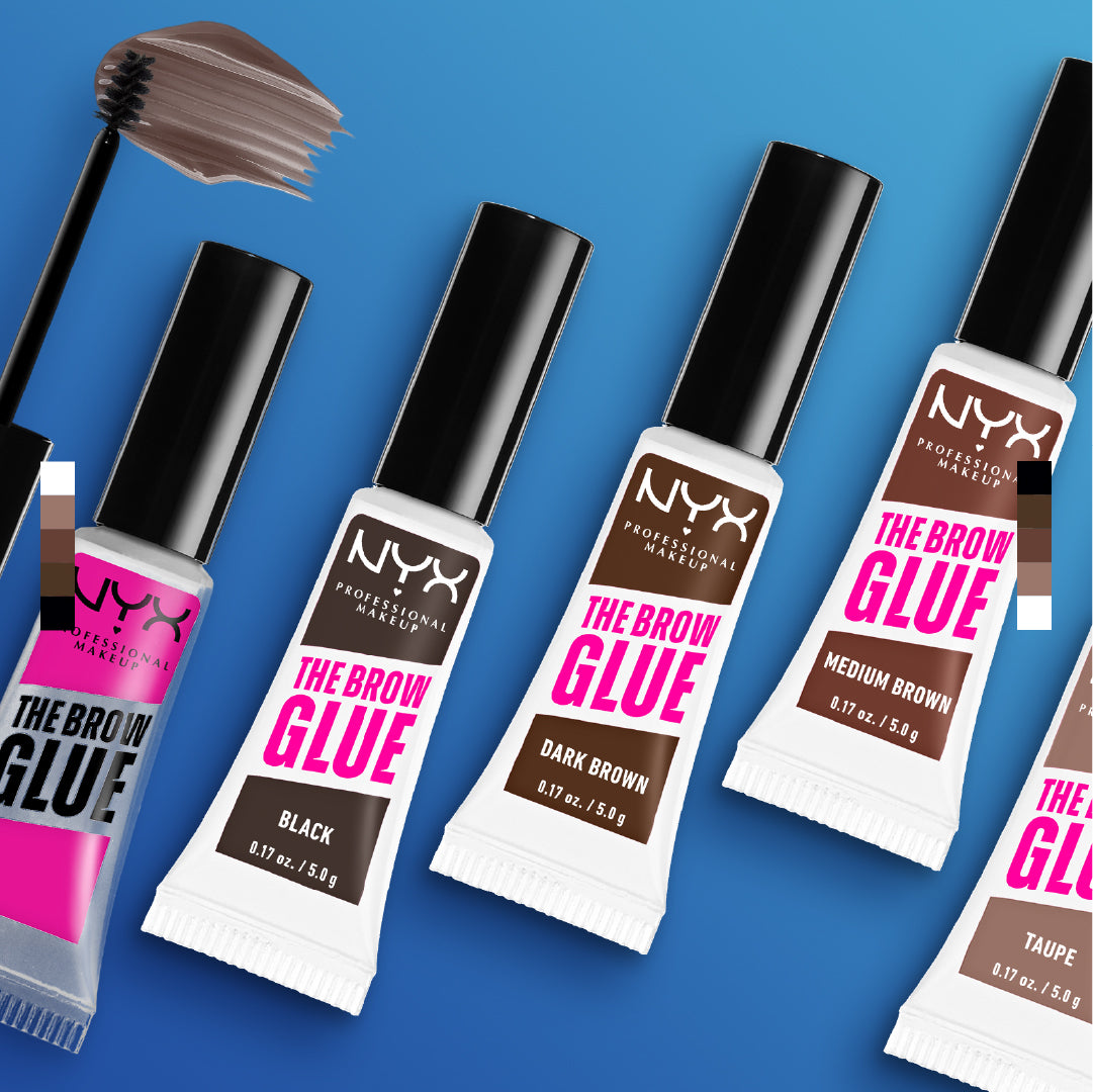 The Brow Glue Extreme Hold Eyebrow Setting Gel, 16 Hour Hold, Vegan Formula, Natural Finish, Brush Applicator