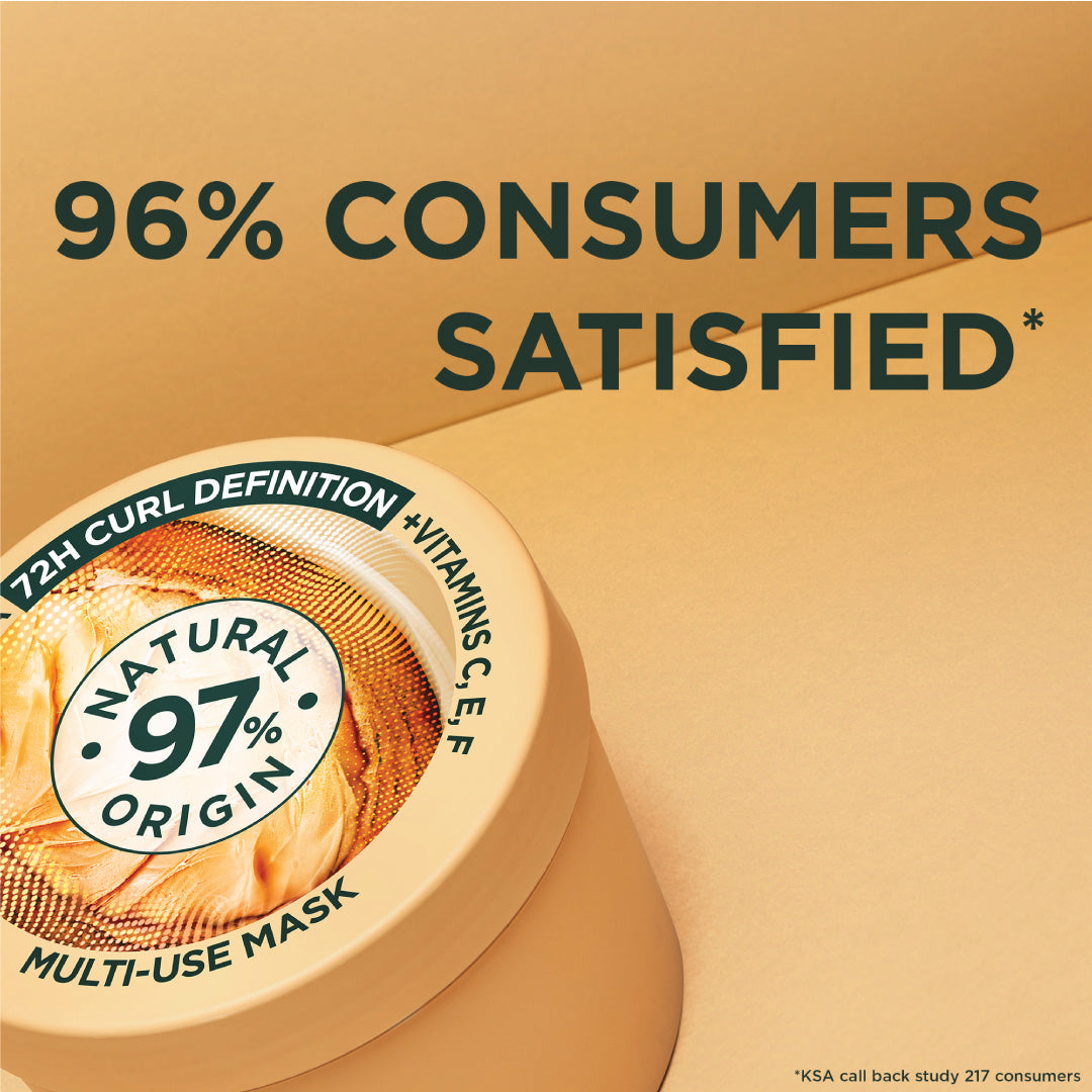 Garnier Ultra Doux Vegan Hair Food Cocoa Butter & Jojoba Oil 3-In-1 Treatment Mask for Curly Hair