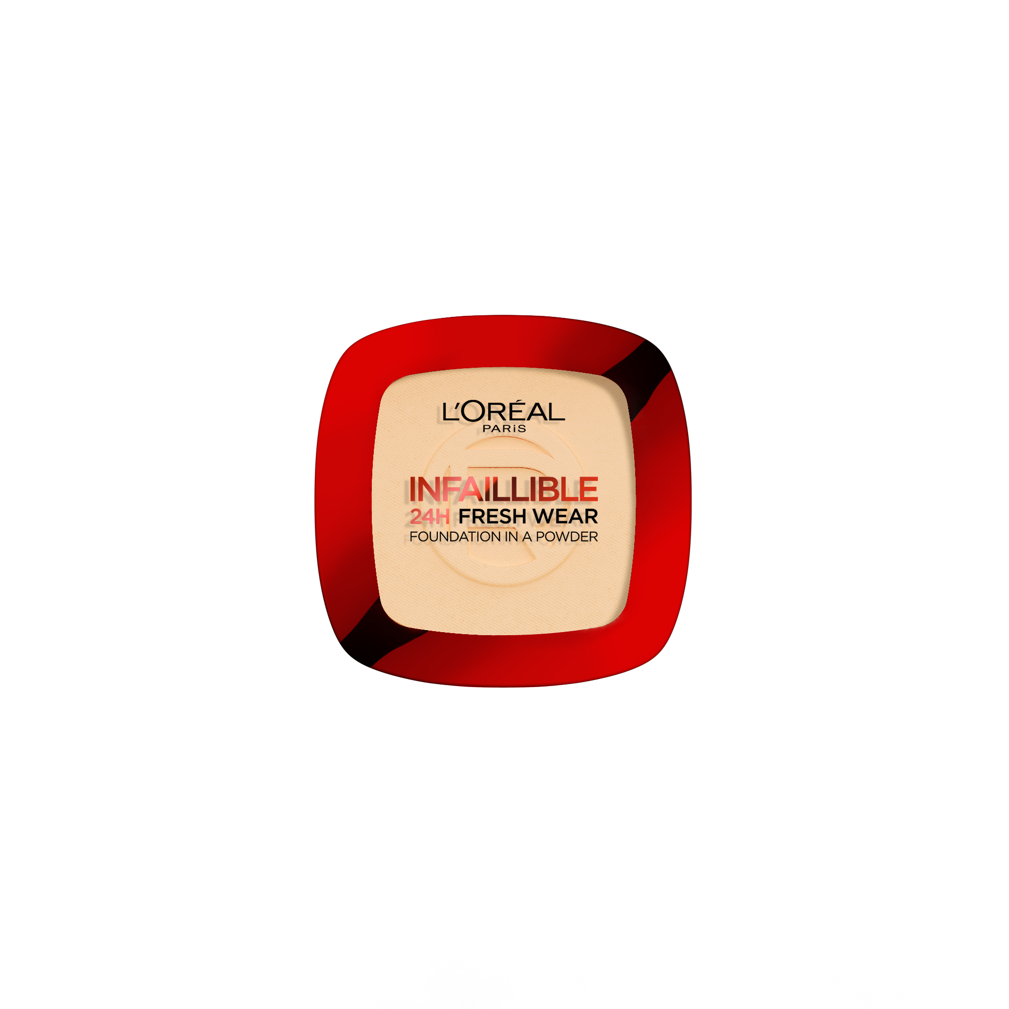 L’Oréal Paris Infallible Up to 24H Fresh Wear Foundation in a Powder- Waterproof, Heatproof, Sweatproof.