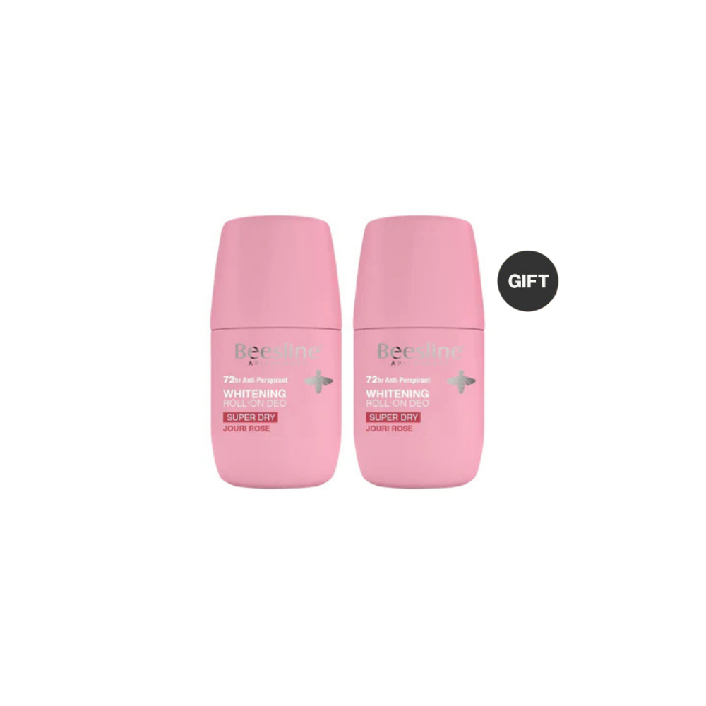 Natural Whitening Roll-On Deo Super Dry Jouri Rose - Duo