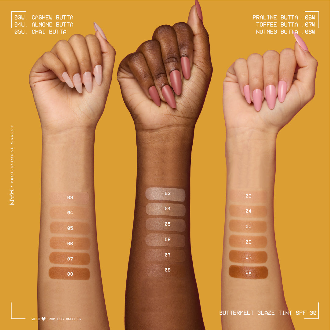 Buttermelt Glaze Soft Glow Skin Tint + SPF/FPS 30, Foundation, 12h Wear