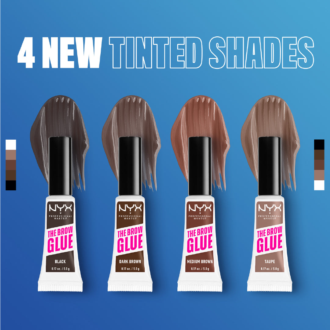 The Brow Glue Extreme Hold Eyebrow Setting Gel, 16 Hour Hold, Vegan Formula, Natural Finish, Brush Applicator