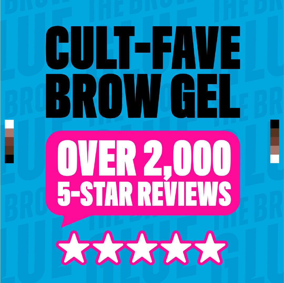 The Brow Glue Extreme Hold Eyebrow Setting Gel, 16 Hour Hold, Vegan Formula, Natural Finish, Brush Applicator