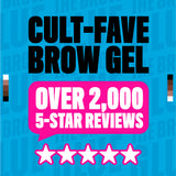 The Brow Glue Extreme Hold Eyebrow Setting Gel, 16 Hour Hold, Vegan Formula, Natural Finish, Brush Applicator