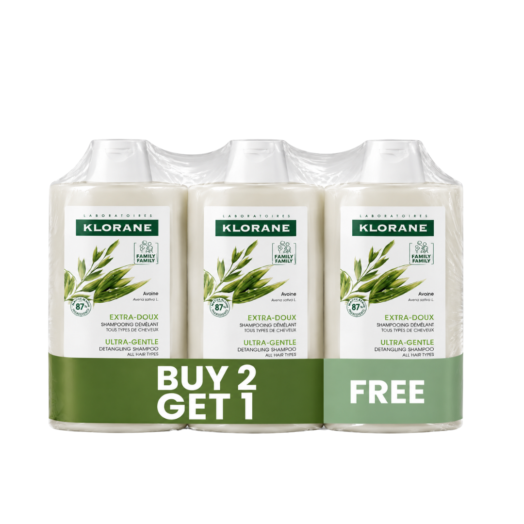 Ultra-Gentle Shampoo with Oat Milk - Family Use Trio Pack