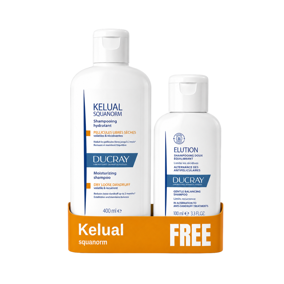 Kelual-squanorm Dry Dandruff Shampoo & Elution Gentle Balancing Shampoo Duo Pack