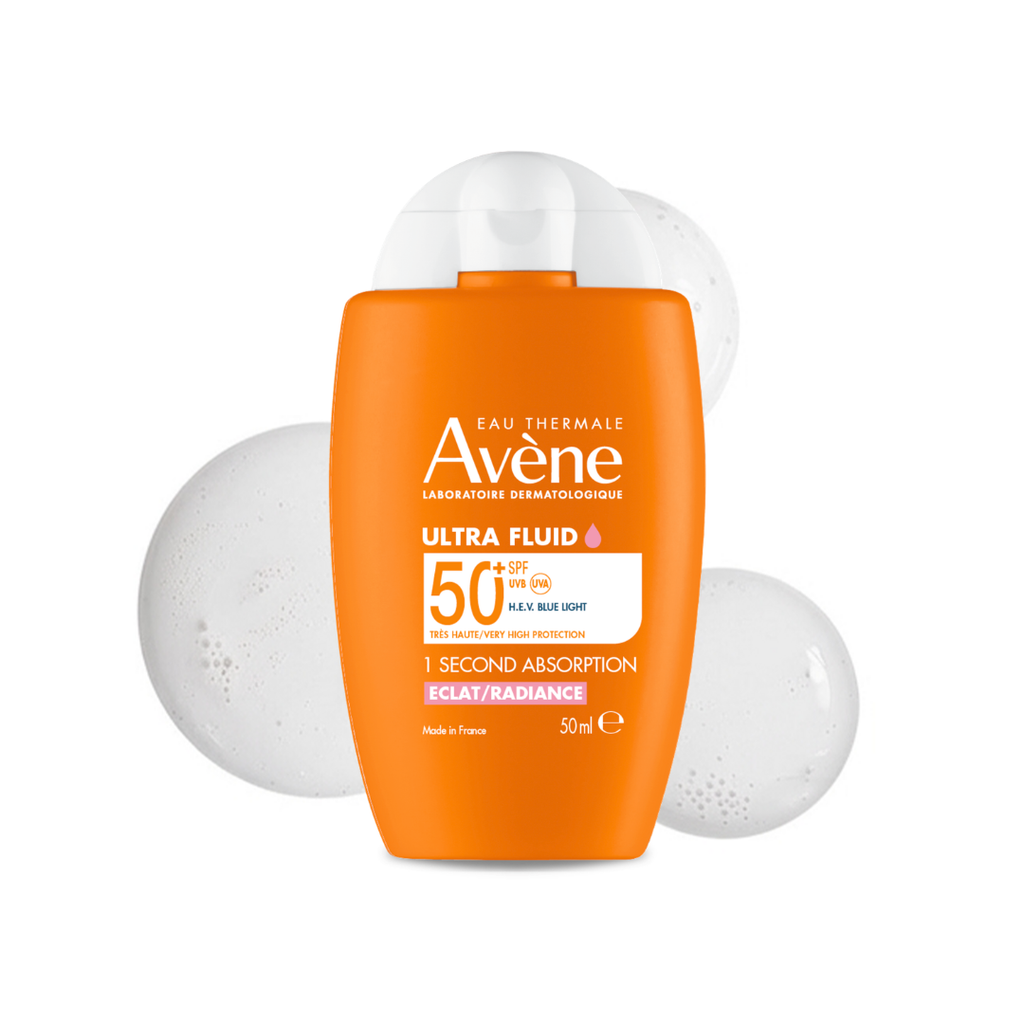 Ultra fluid Eclat Radiance SPF50+ Sunscreen 50ml | Ultra Light Hydrating Micropigments Tinted Sunscreen