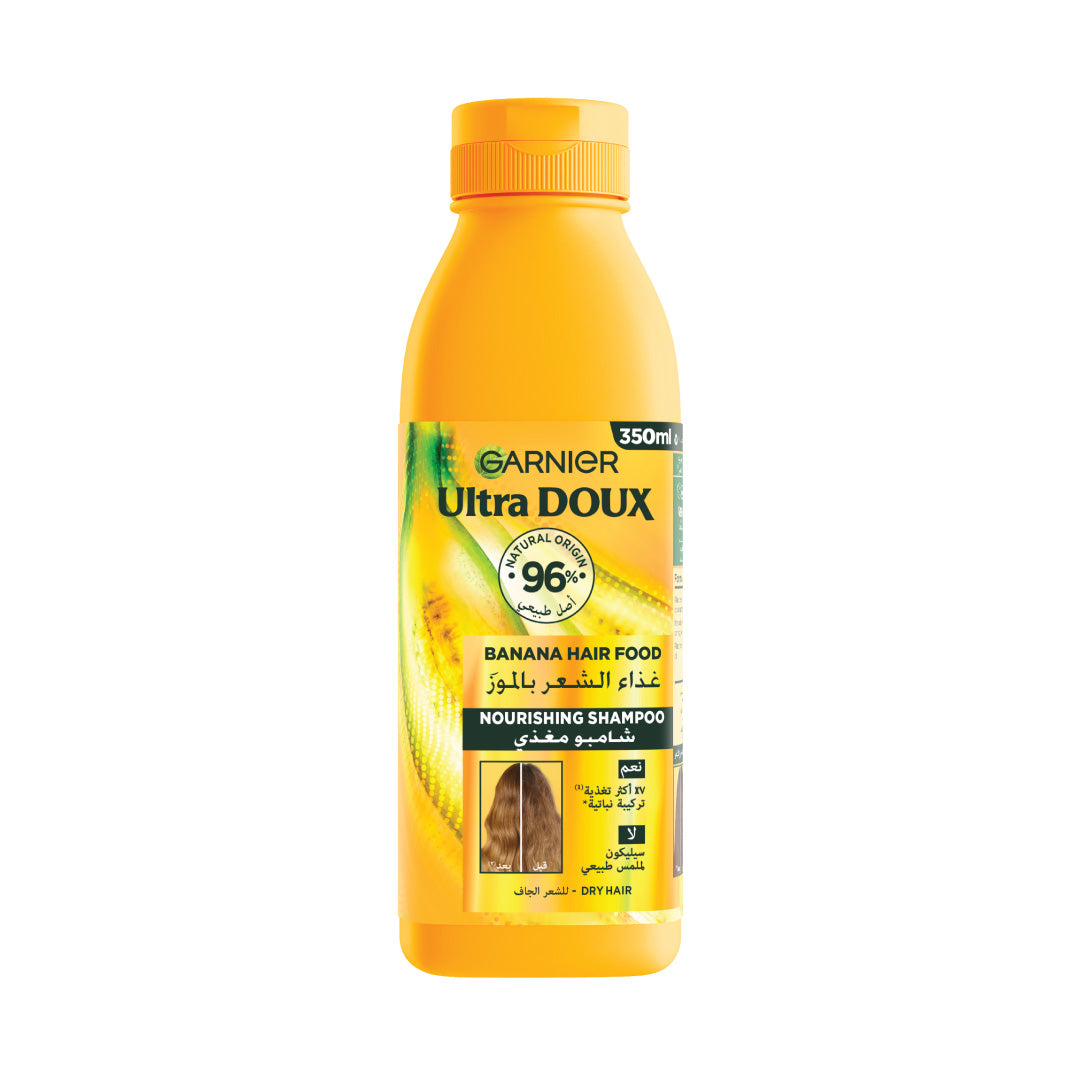Garnier Ultra Doux Vegan Hair Food Banana and Shea Butter Nourishing Shampoo for Dry Hair
