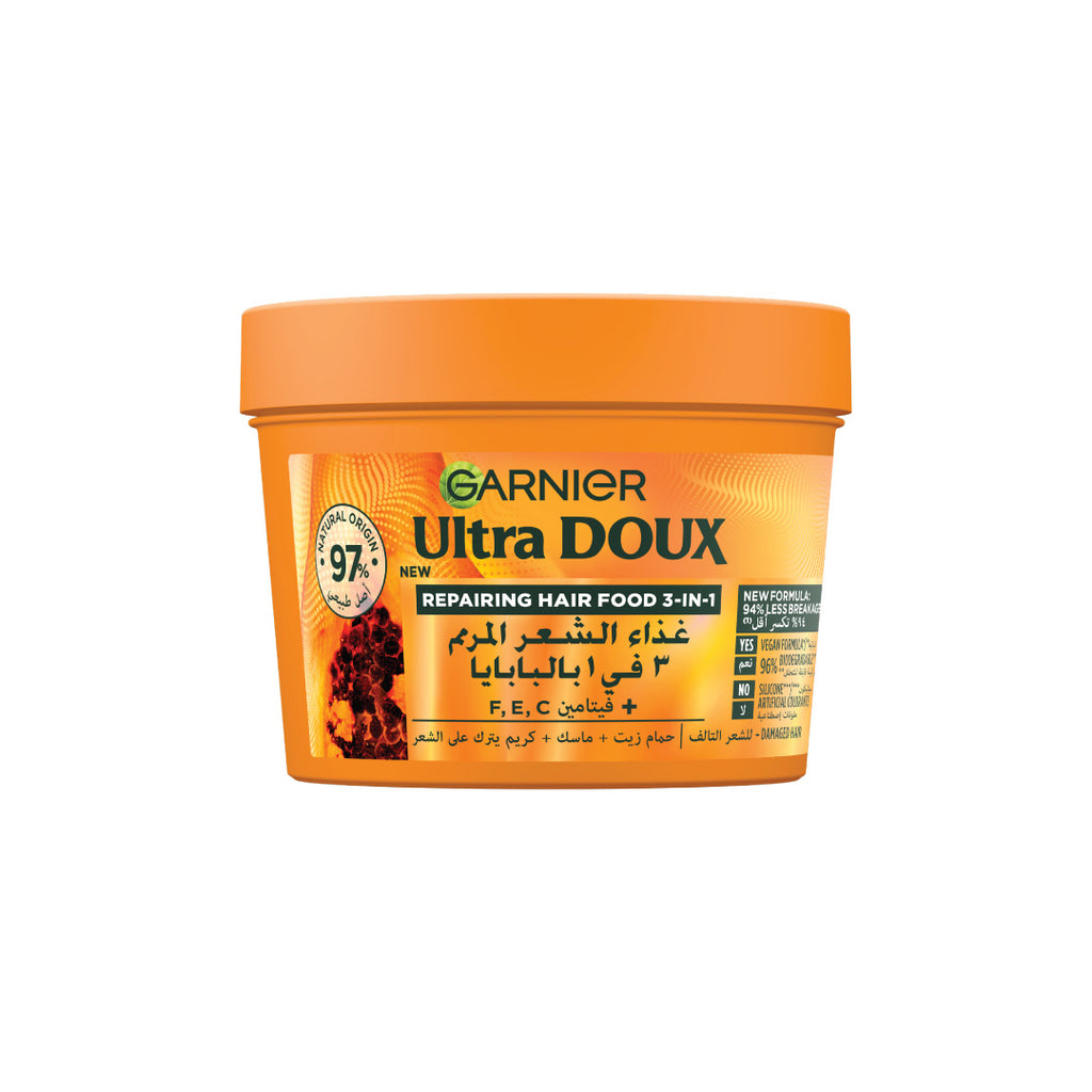 Garnier Ultra Doux Vegan Hair Food Papaya and Amla 3-in-1 Treatment Mask