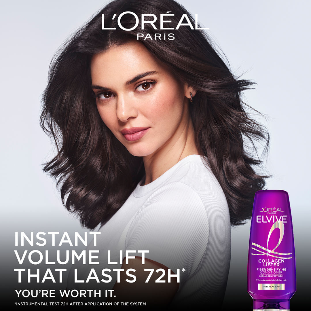 L'Oreal Paris Elseve Collagen Lifter Hair Fibers Thickening Conditioner for Fine Involutionary Hair