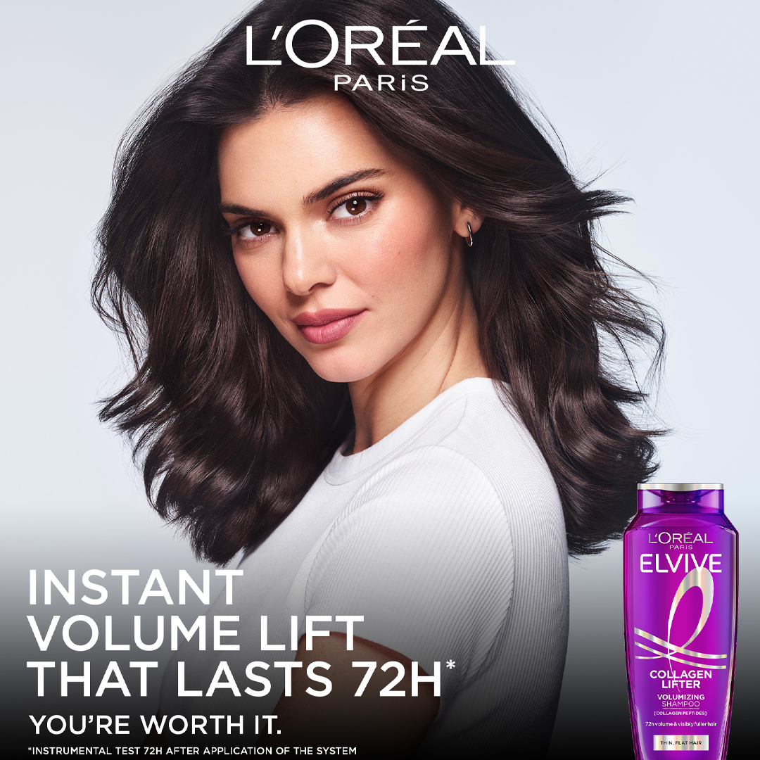 L'Oreal Paris Elvive Collagen Peptide + Lifter 72h volume* Clear formula