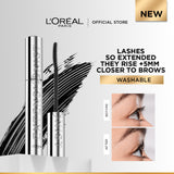 L’Oréal Paris Telescopic Extensionist Mascara for 24H Long-Lasting Curl, Volume, and Exceptional Lengthening Eyelashes with Eyelash-Extension Effect