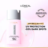 L’Oréal Paris, Glycolic Bright Anti-Dark Spot Daily UV Fluid, SPF 50+ with [Glycolic Acid + Niacinamide], 50ml