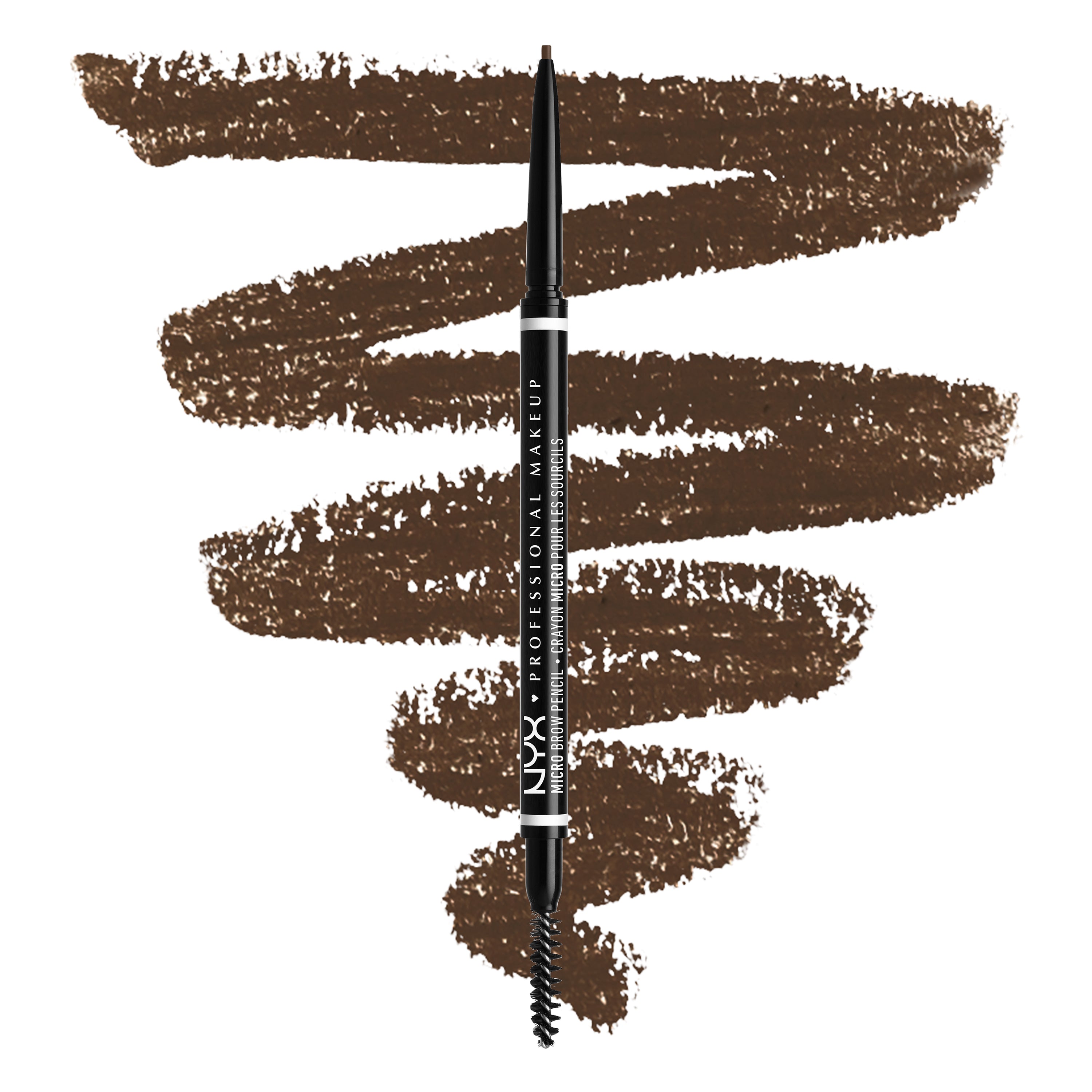 Micro Brow Pencil, Ultra-Fine, Dual-Ended, Precise Eyebrow Pencil with Retractable Tip and Spoolie Brush