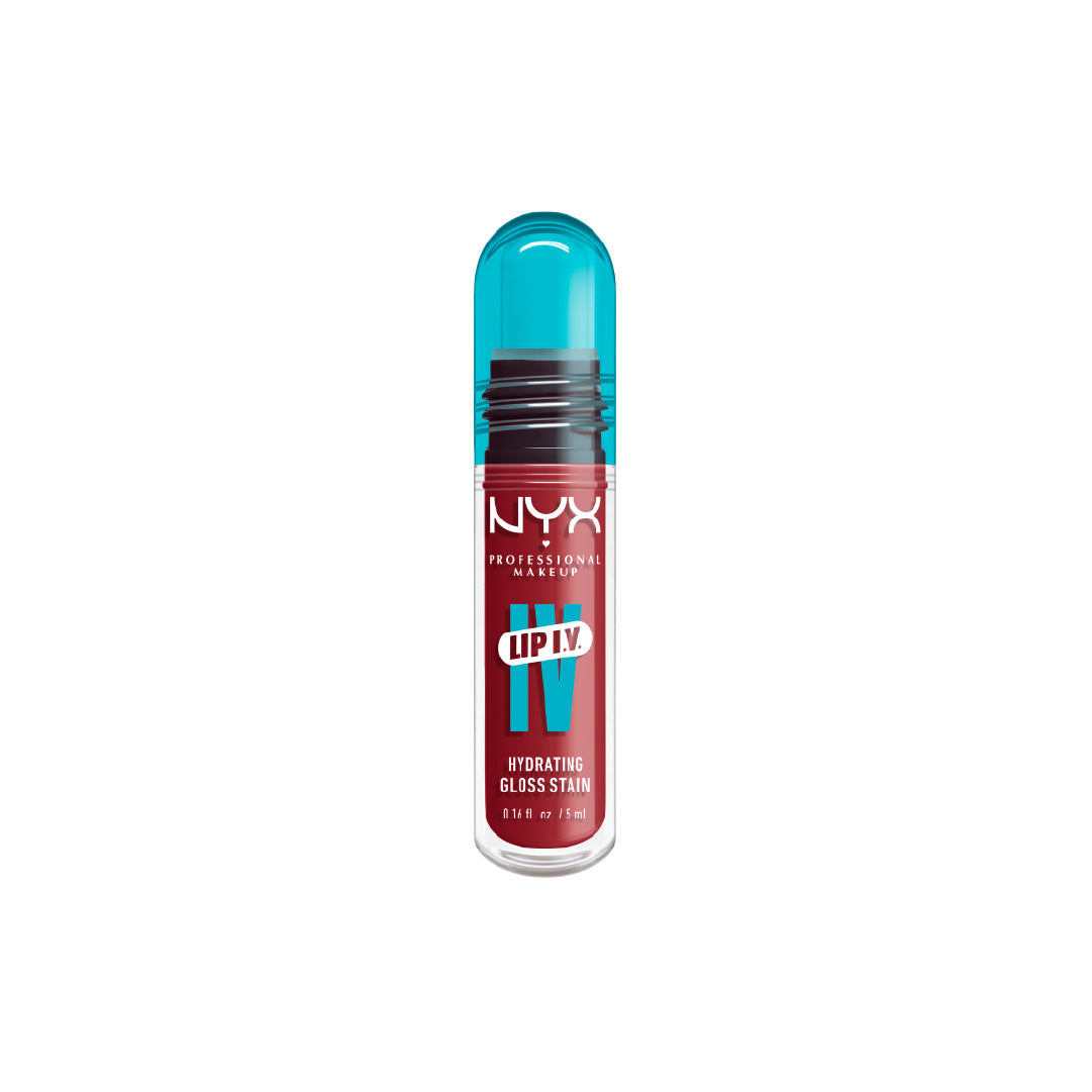 Lip IV Hydrating Gloss Stain, Lip Gloss, Up to 12HR Hydration, High Pigment, Wet Shine Finish