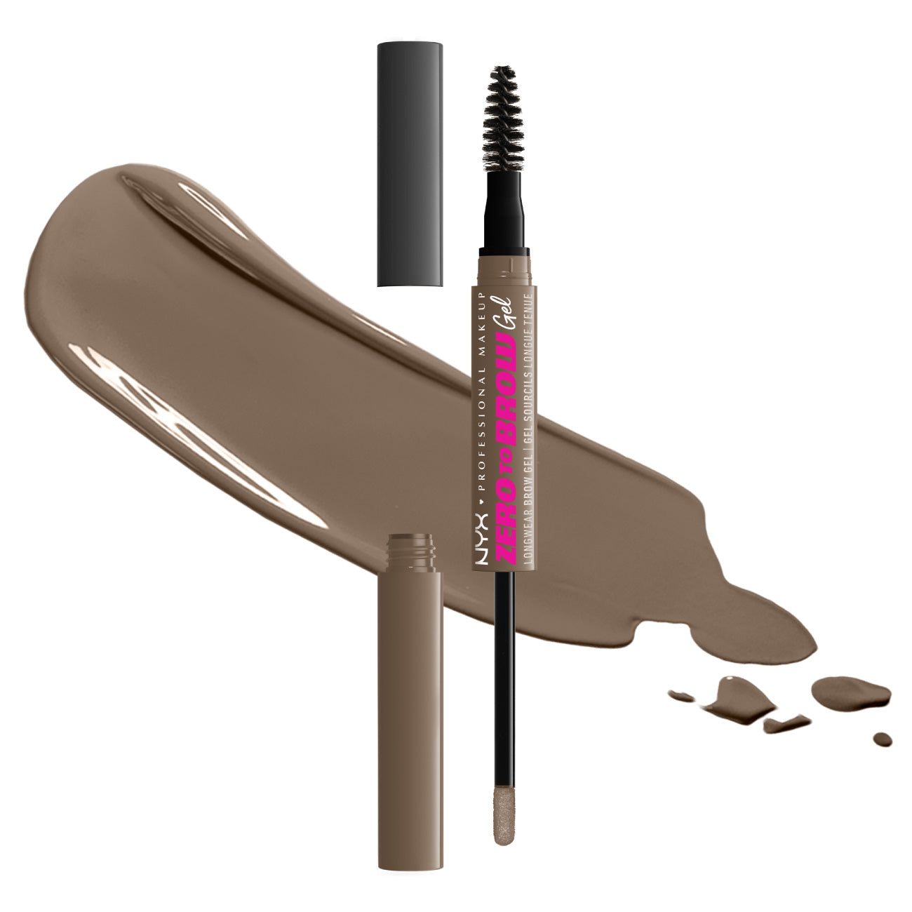 Zero to Brow Longwear Brow Gel, Transfer-resistant, fade-resistant, and smudge-resistant (Vegan)