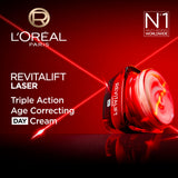 L’Oréal Paris, Revitalift Laser X3 Triple Action Anti-Aging Day Cream, to smooth Wrinkles, firm skin, and Brighten Complexion, SPF 25, 50ml