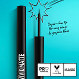 Vivid Matte Liquid Liner, Smear-Resistant Eyeliner with Precise Tip