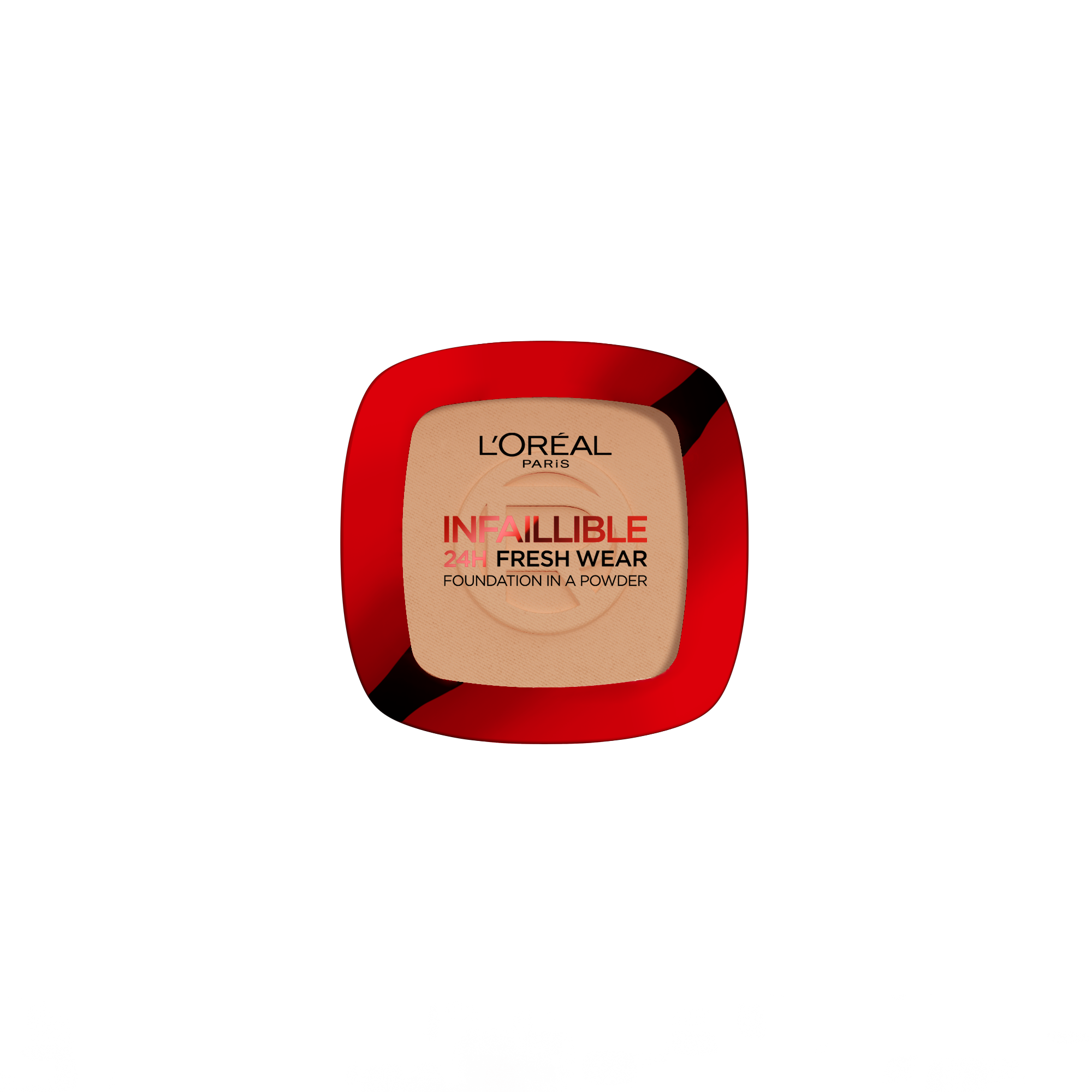 L’Oréal Paris Infallible Up to 24H Fresh Wear Foundation in a Powder- Waterproof, Heatproof, Sweatproof.