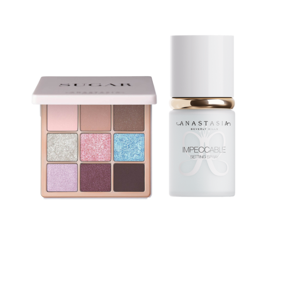 Mini Sugar Palette & Impeccable Blurring Matte Setting Spray Duo