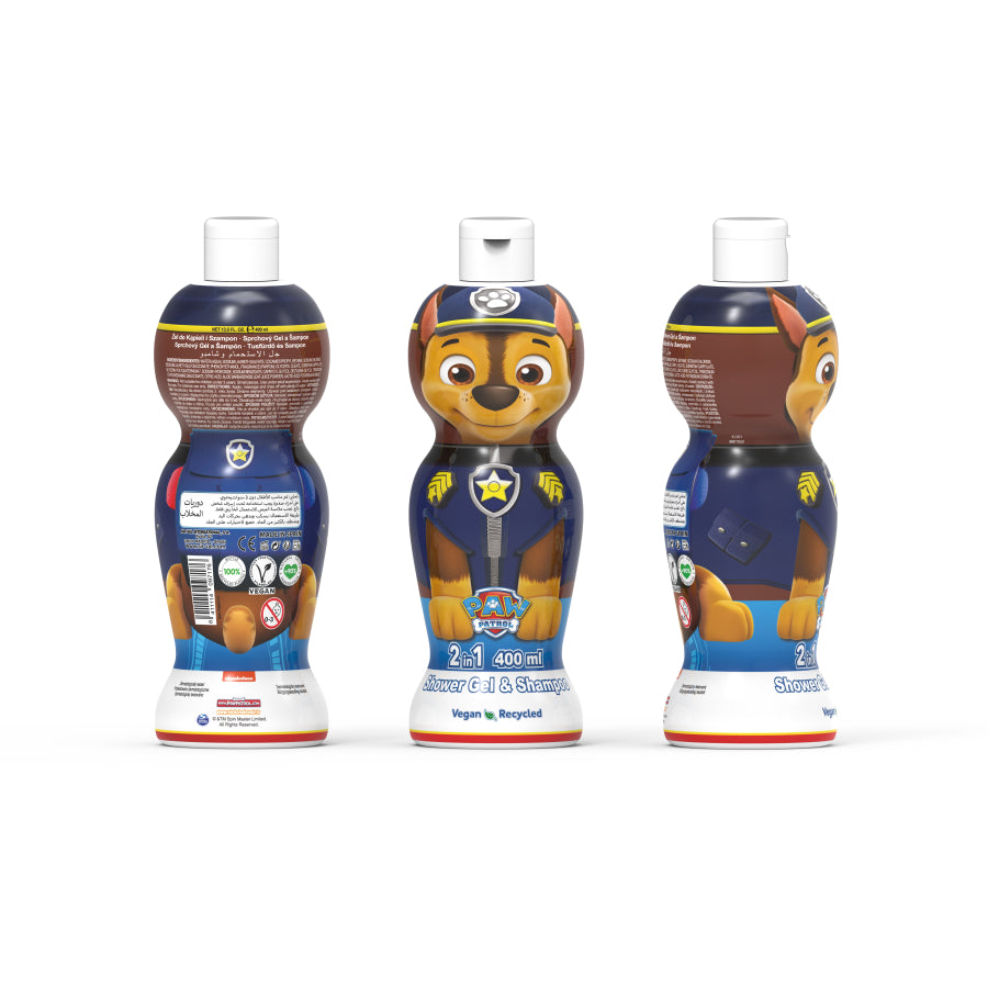 Paw Patrol Chase Shower gel & Shampoo 1D 400ml