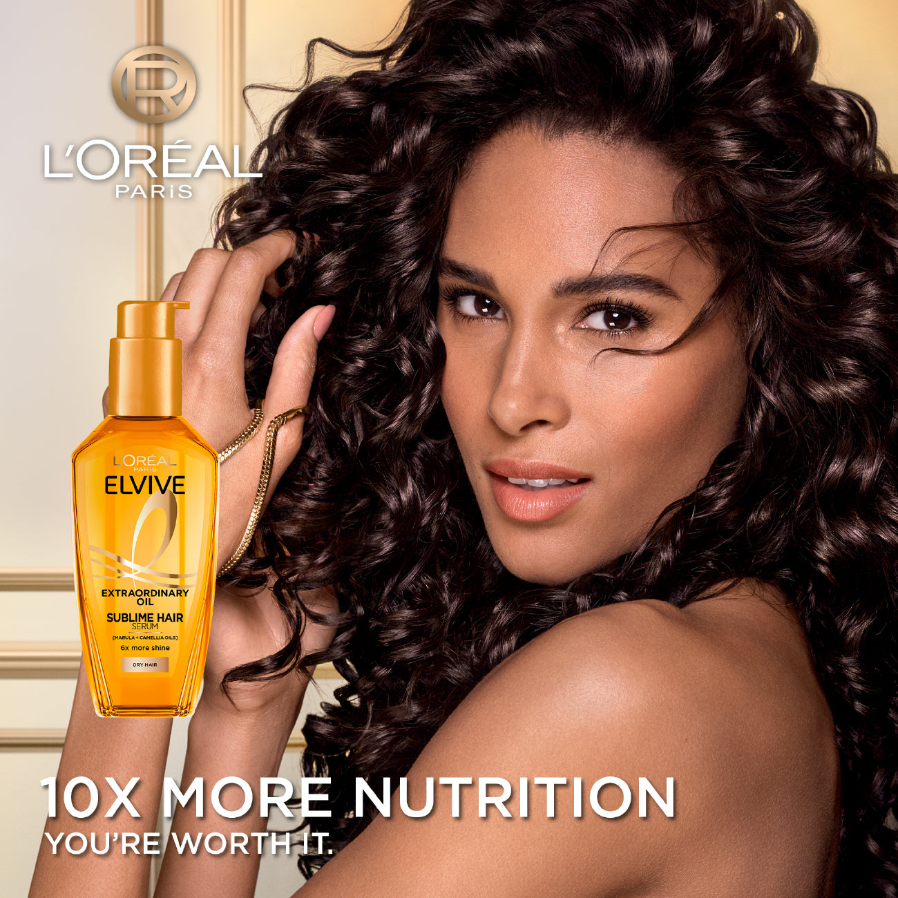 L’Oréal Paris Elvive Extraordinary Hair Oil Treatment, Non-Sticky Serum For Dry Hair