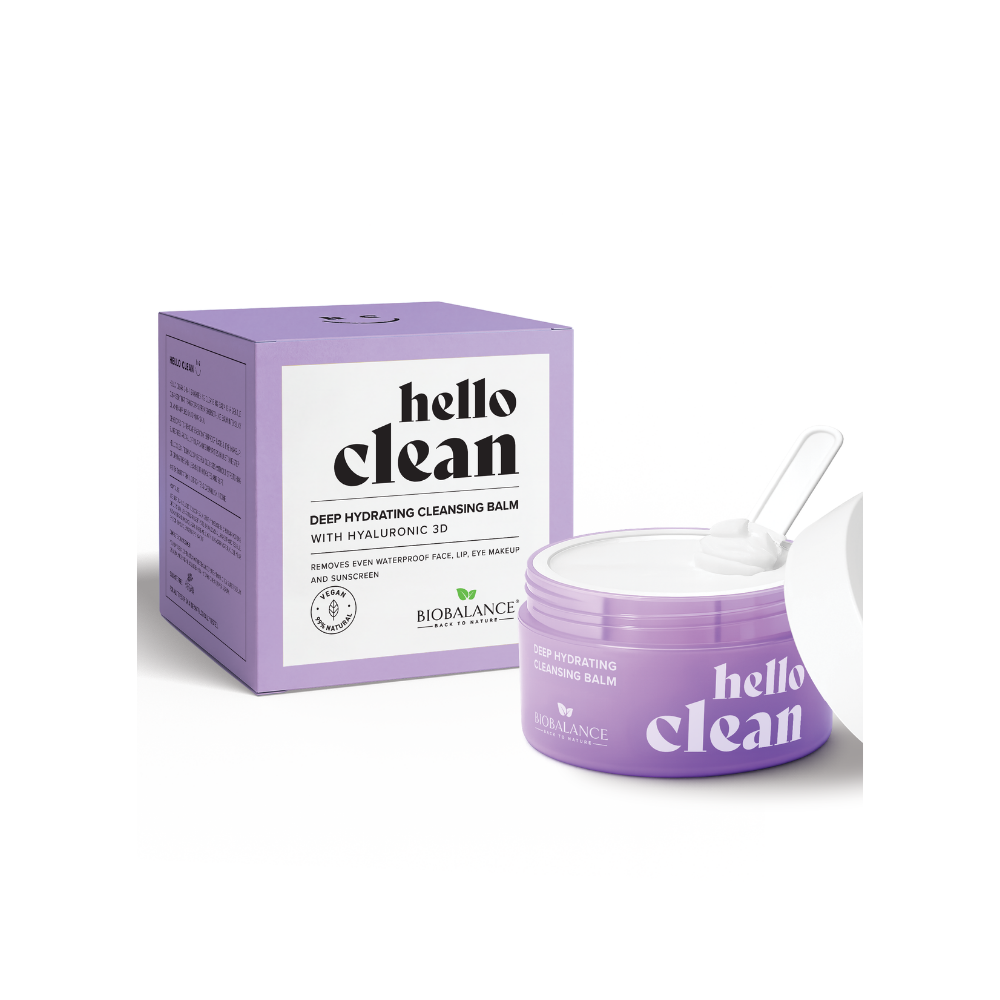 Hello Clean Deep Hydrating Cleansing Balm With Hyaluronic Acid 3D - For All Skin Types