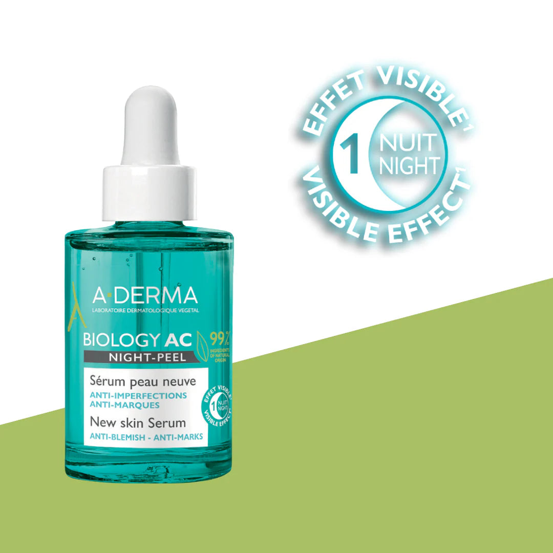 A-derma Biology AC Night Peel Anti-blemish Serum