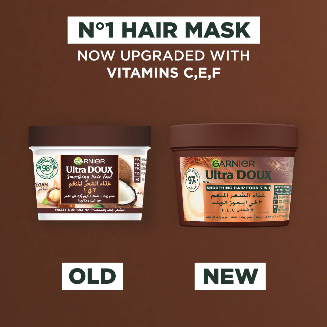 Garnier Ultra Doux Vegan Hair Food Coconut & Macadamia 3-in-1 Treatment Mask