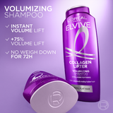 L'Oreal Paris Elvive Collagen Peptide + Lifter 72h volume* Clear formula
