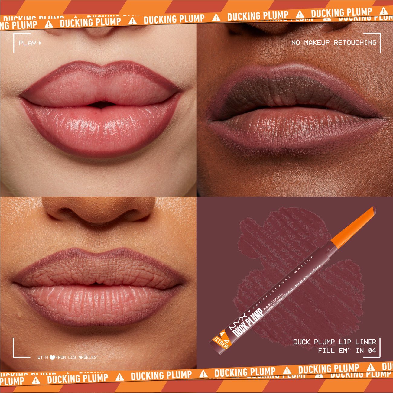 Duck Plump Plumping Lip Liner Up To 10 HR Wear, Matte Finish
