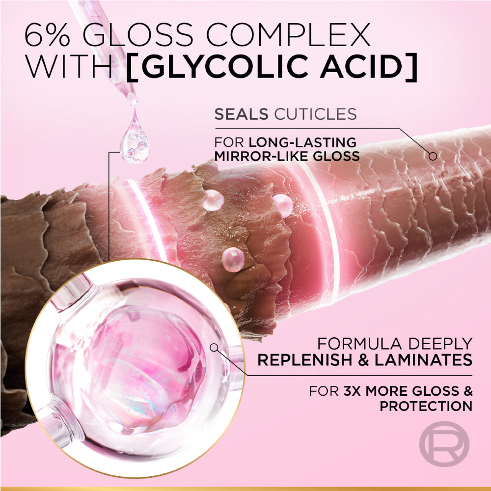 L’Oréal Paris Elvive Glycolic Gloss, Glossing Acidifier treatment, 6% [Gloss Complex] with Glycolic Acid,