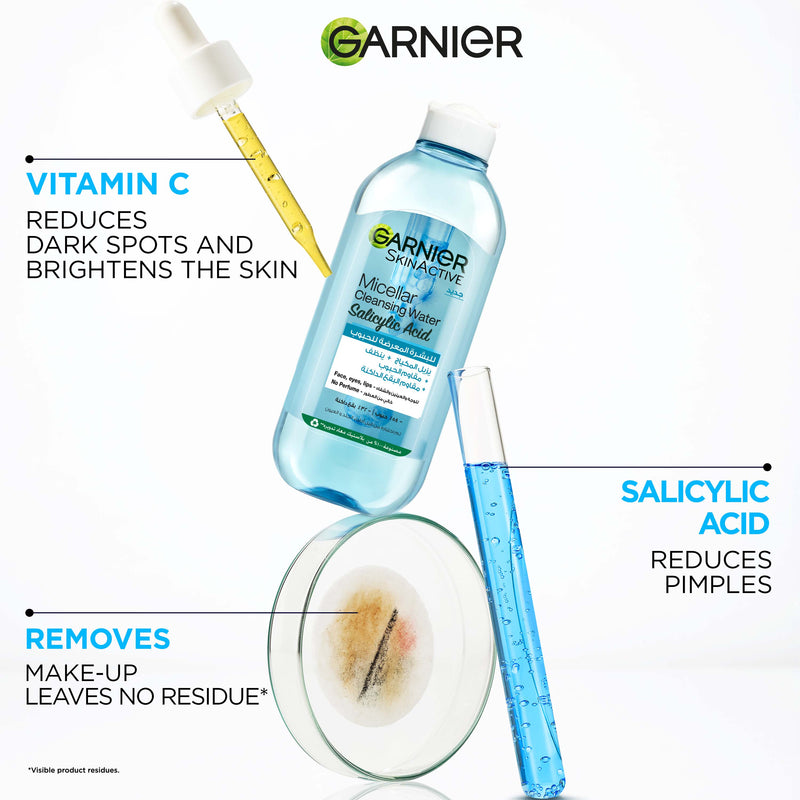 Garnier Fast Clear Micellar Water with Salicylic Acid for Acne Prone Skin