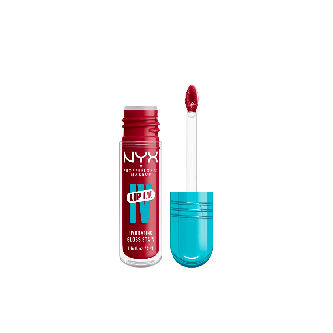 Lip IV Hydrating Gloss Stain, Lip Gloss, Up to 12HR Hydration, High Pigment, Wet Shine Finish