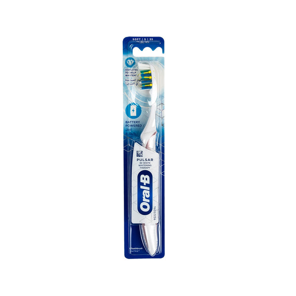 Pulsar 3D Whitening Battery Toothbrush, Soft Bristles