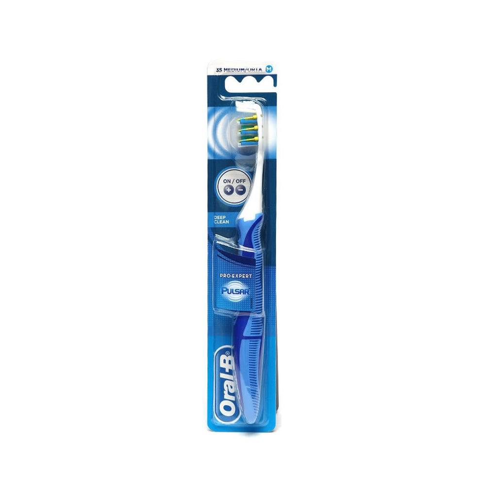 Pulsar Pro-Expert Deep Clean Battery Toothbrush, Medium Bristles – Skin ...