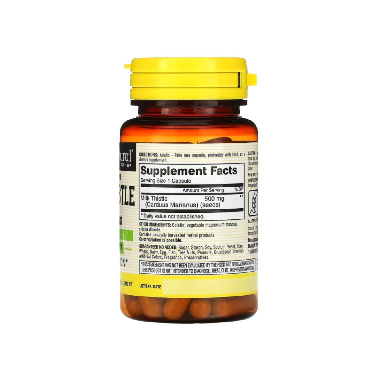 Mason Milk Thistle 500 Mg