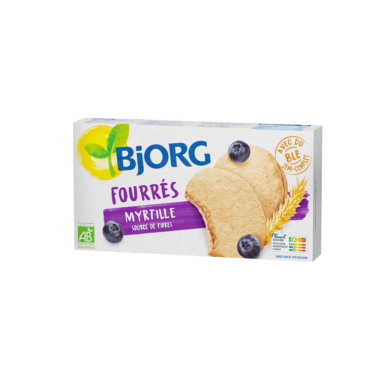 Organic Blueberries Filled Biscuit