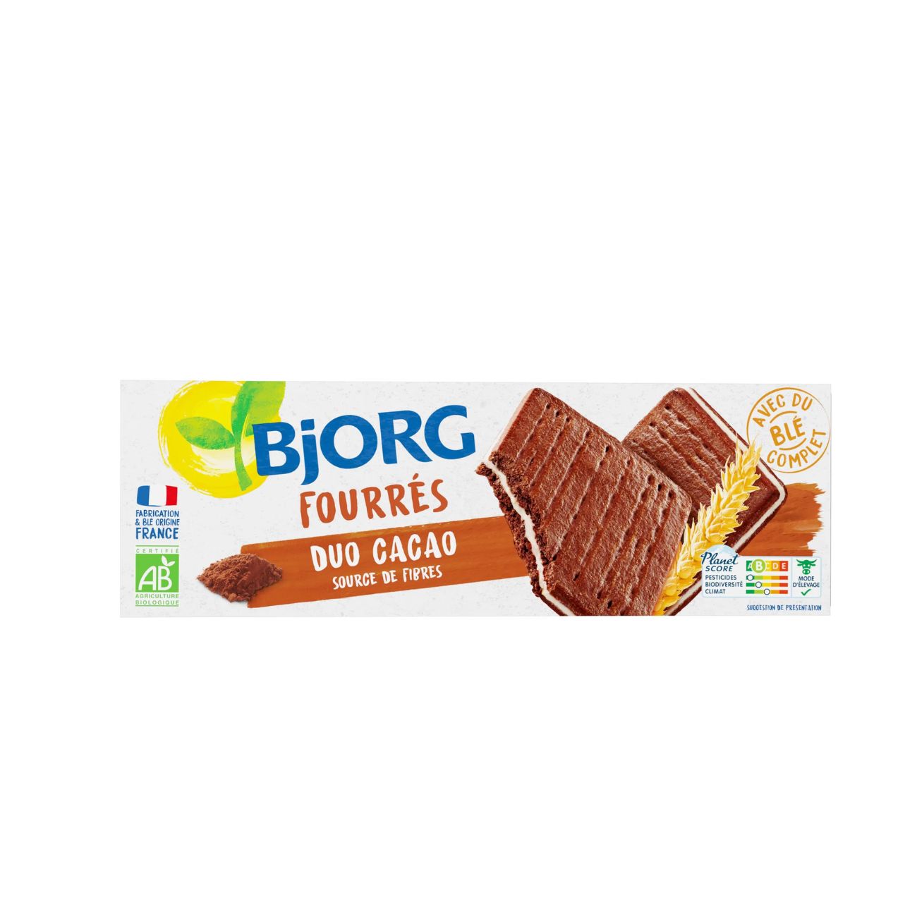 Organic Duo Cocoa Filled Biscuit