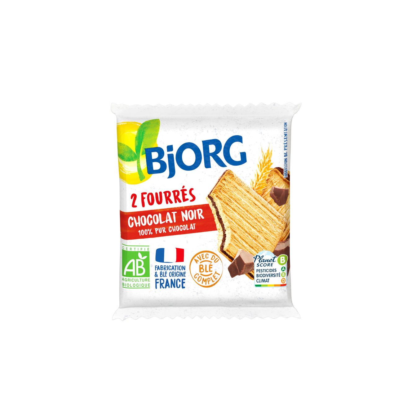 Organic Dark Chocolate Filled Mini Biscuit
