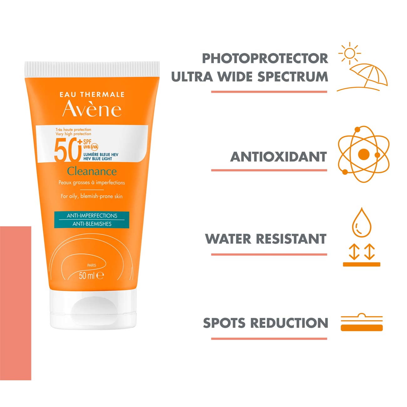 Cleanance Sunscreen Very High Protection SPF50+ - Oily Blemish-Prone Skin
